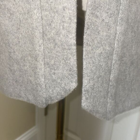 Elevenses Wool Vest Small Women's Anthropologie Gray Open Front Pockets Lined - Picture 3 of 9